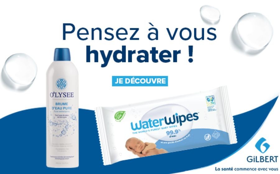 Pensez à vous hydrater avec Waterwipes